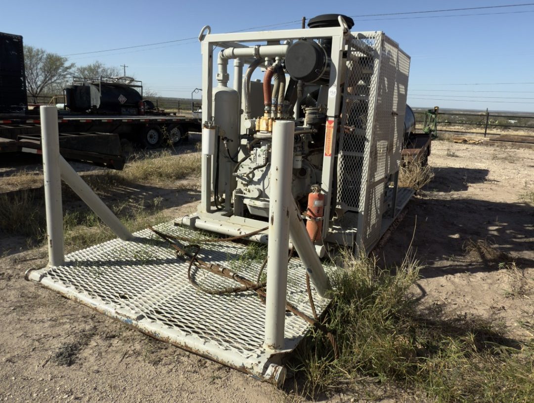 IMG_8070 Used Hurricane GT-276-41B Booster Compressor – CAT 3126 Diesel, 500 PSI, Skidded Unit For Sale