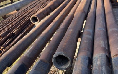 New 25 Ft Drill Rods – 3.5″ Body with 2 3/8 IF Threads, Set of 6 Joints