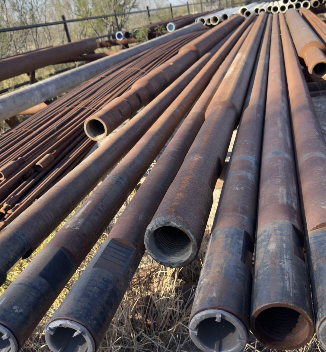 IMG_8077(1) New 25 Ft Schramm 3.5 Reg Drill Rods – 10 Joints Ready for Work